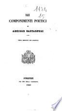 Vari componimenti poetici di Achille Castagnoli