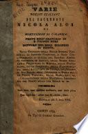 Varie poesie italiane del sacerdote Nicola Aloi