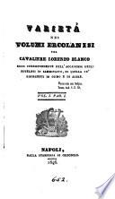 Varieta nei volumi Ercolanesi