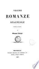 Vecchie romanze spagnuole