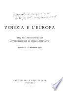 Venezia e l'Europa