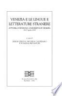 Venezia e le lingue e letterature straniere