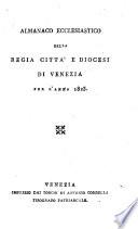 Venezia sacra. Almanacco