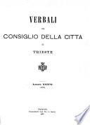 Verbali del Consiglio della Città di Trieste