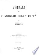 Verbali del Consiglio della Città di Trieste