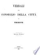 Verbali del Consiglio della Città di Trieste