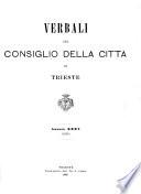 Verbali del Consiglio della Città di Trieste