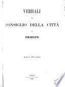 Verbali del Consiglio della Città di Trieste