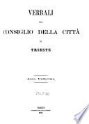 Verbali del Consiglio della Città di Trieste