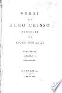 Versi di Albo Crisso raccolti da alcune suoi amici