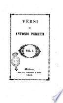 Versi di Antonio Peretti