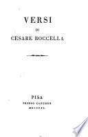 Versi di Cesare Boccella