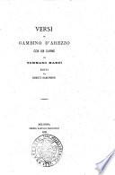 Versi di Gambino d'Arezzo