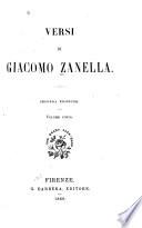 Versi di Giacomo Zanella