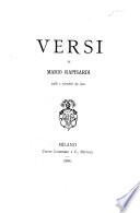Versi di Mario Rapisardi, scelti e riveduti da esso