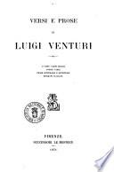 Versi e prose canti biblici di Luigi Venturi