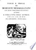 Versi e prose di Diamante Medaglia Faini