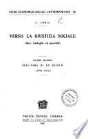 Verso la giustizia sociale