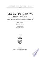 Viaggi in Europa, secoli XVI-XIX