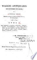 Viaggio antiquario ne' contorni di Roma di Antonio Nibby membro ordinario dell'Accademia Romana di Archeologia. Tomo 1. [-2.] ..