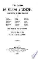 Viaggio da Milano a Venezia