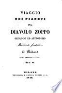 Viaggio nei pianeti del Diavolo Zoppo geologo et astronomo. Racconte fantastico