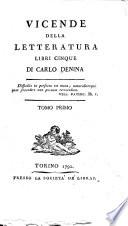 Vicende della letterature