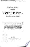 Vignette in penna di alcuni scrittori contemporanei Carlo Catanzaro