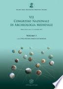 VII Congresso nazionale di archeologia medievale. Pré-tirages (Lecce, 9-12 settembre 2015). Vol. 1
