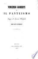 Vincenzo Gioberti e il panteismo