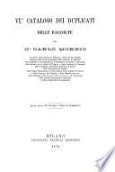 VIo Catalogo dei duplicata delle raccolte del Co ...
