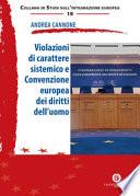 Violazioni di carattere sistemico e Convenzione europea dei diritti dell'uomo