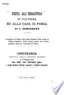 Visita all'Ergastolo di Volterra ed alla Casa di forza di S. Gemignano ...