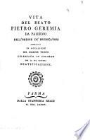 Vita del beato Pietro Geremia da Palermo ...