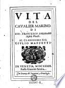 Vita del cavalier Marino