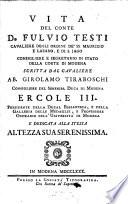 Vita del conte Fulvio Testi