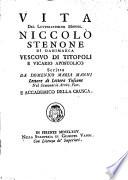 Vita del ... Niccolo Stenone