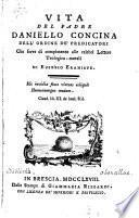 Vita del padre Danielo Concina dell'ordine de'predicatori