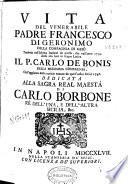 Vita del venerabile padre Francesco di Geronimo della Compagnia di Gesù