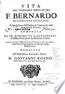 Vita del venerabile servo di Dio F. Bernardo di Corlione Siciliano, religioso laico dell'Ordine de' Cappuccini della Provincia di Palermo