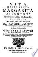 Vita della beata Margarita di Cortona