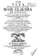 Vita della serva di Dio Suor Claudia de Angelis detta della Croce