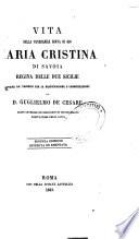 Vita della venerabile serva di Dio, Maria Cristina di Savoia
