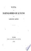 Vita di Bartolomeo di Alviano per Lorenzo Leônij