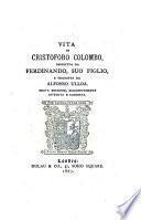 Vita di Cristoforo Colombo descritta da Ferdinando suo figlio e tradotta da Alfonso Ulloa