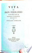 Vita di don Ferrando Gonzaga principe di Molfetta descritta da Giuliano Gosellini