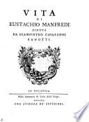 Vita di Eustachio Manfredi