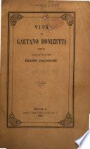 Vita di Gaetano Donizetti