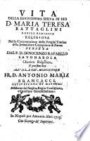 Vita di Maria Teresa Battaglini
