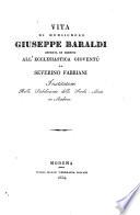 Vita Di Monsignore Giuseppe Baraldi Offerta In Esempio All'Ecclesiastica Gioventù